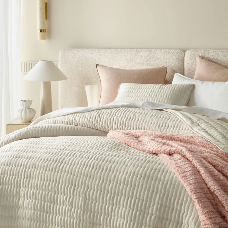 ROOM99 Muse Elegant Bedspread in Beige 220 x 240 cm