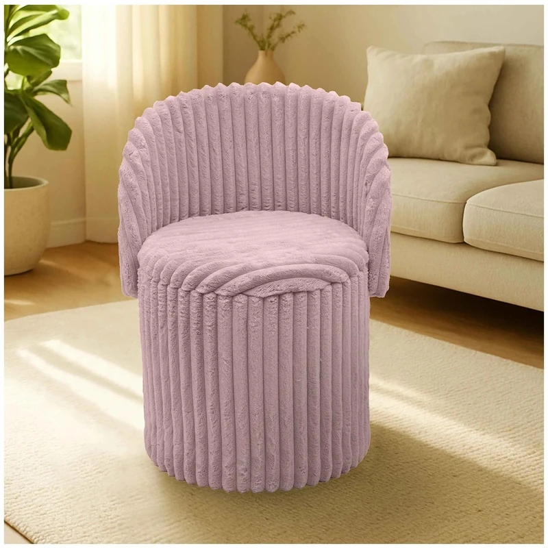 GC GAVENO CAVAILIA Round Extra Large Ottoman Storage Box Pink