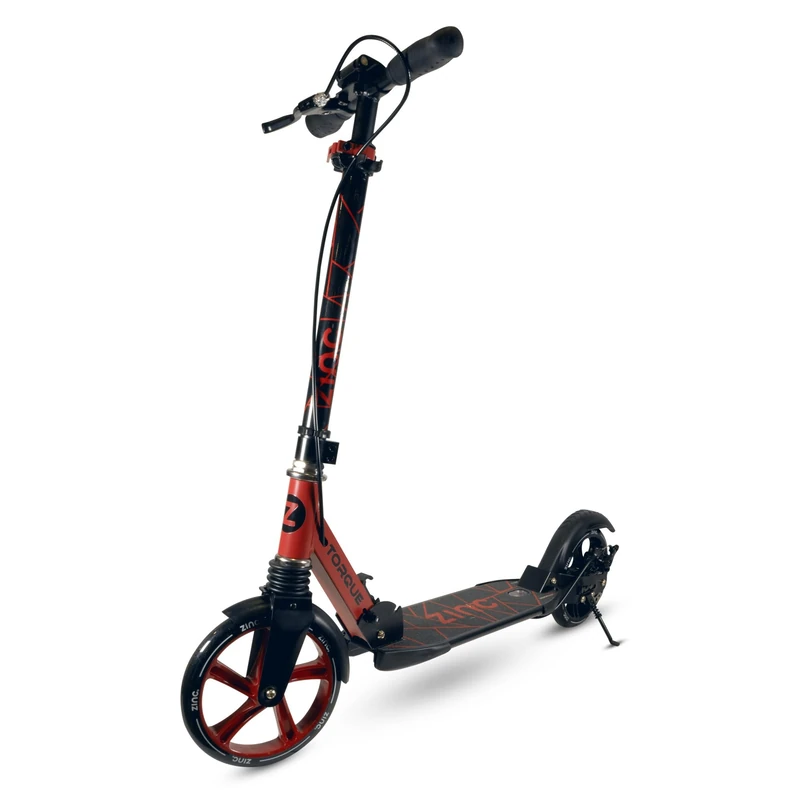 Zinc Torque Dual Suspension Big Wheel Scooter, Red/Black