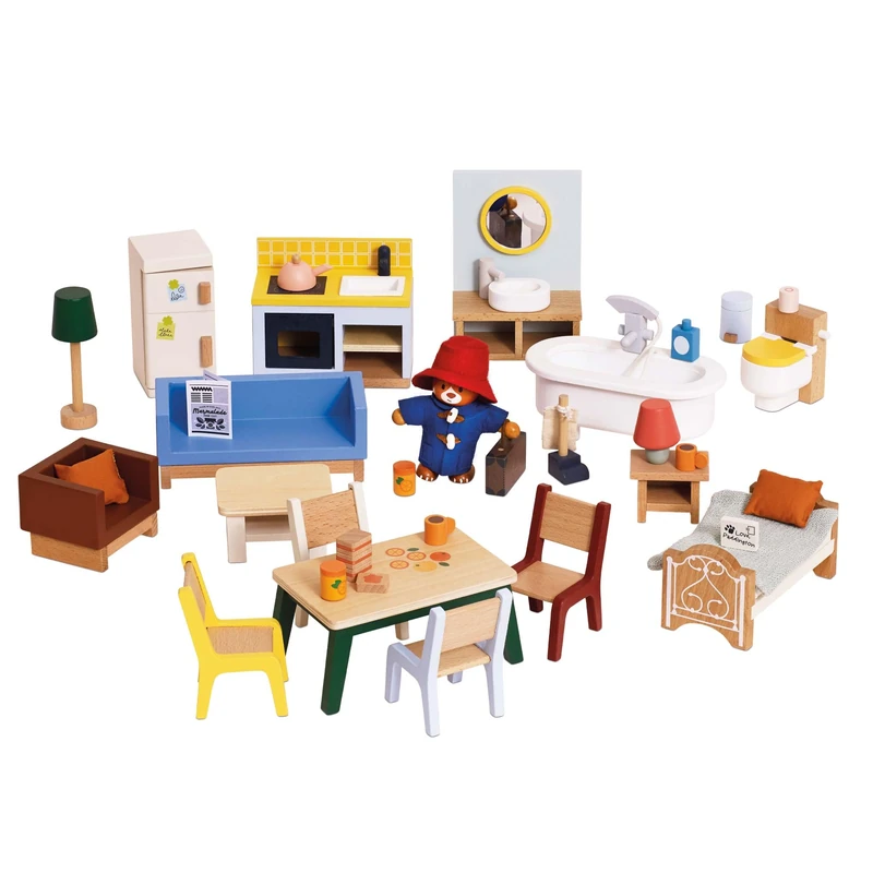 Le Toy Van Paddington Wooden Dolls' House Furniture Set, 35 Pieces