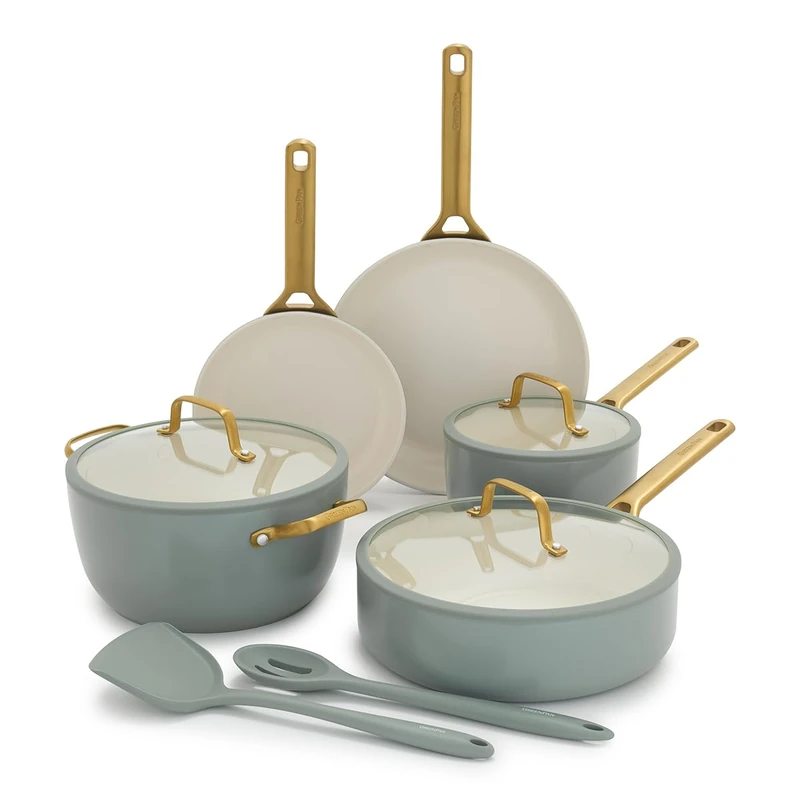 GP-PADRES2.0 FLushGreen HAlu Magn CRW cookware Set 5(14) pc