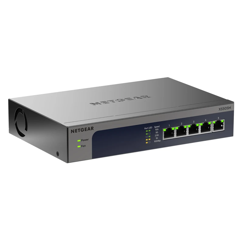 NETGEAR 5 Port Multi-Gigabit 10Gb Unmanaged Network Switch XS505Mv2