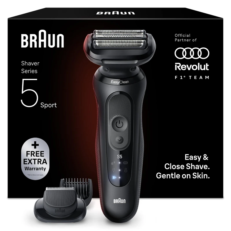 Braun Series 5 Electric Shaver, Up to 50 min, +1 Attachment, 52-N1500S