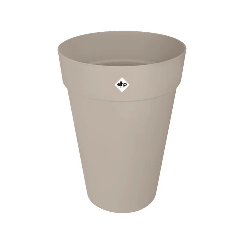 elho loft urban round high 42cm flower pot - Mushroom Beige