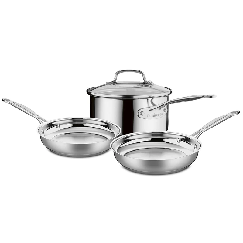 4-Piece Cookware Set, Chef's Classic Stainless Steel Collection