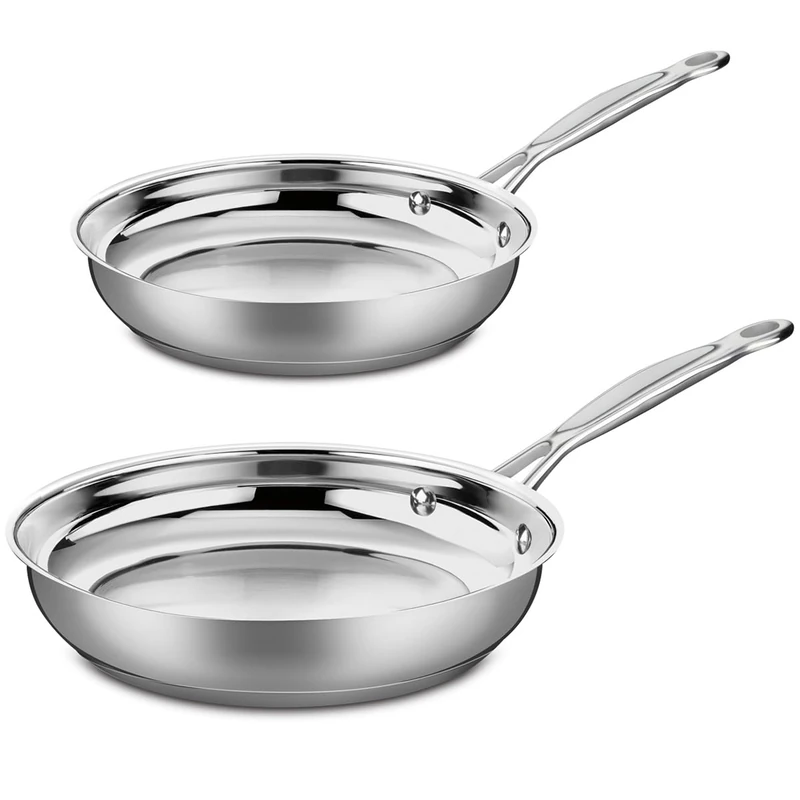 2-Piece Cookware Set, Chef's Classic Stainless Steel Collection Pan