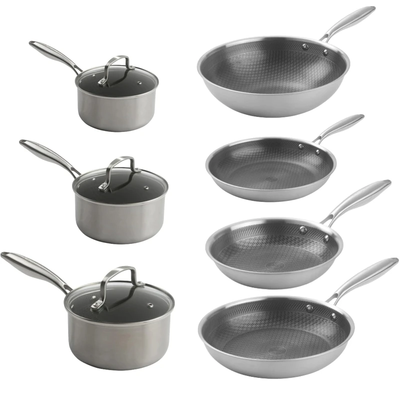 Salter Triply Pan Set, Non Stick Pots and Pans for Cooking