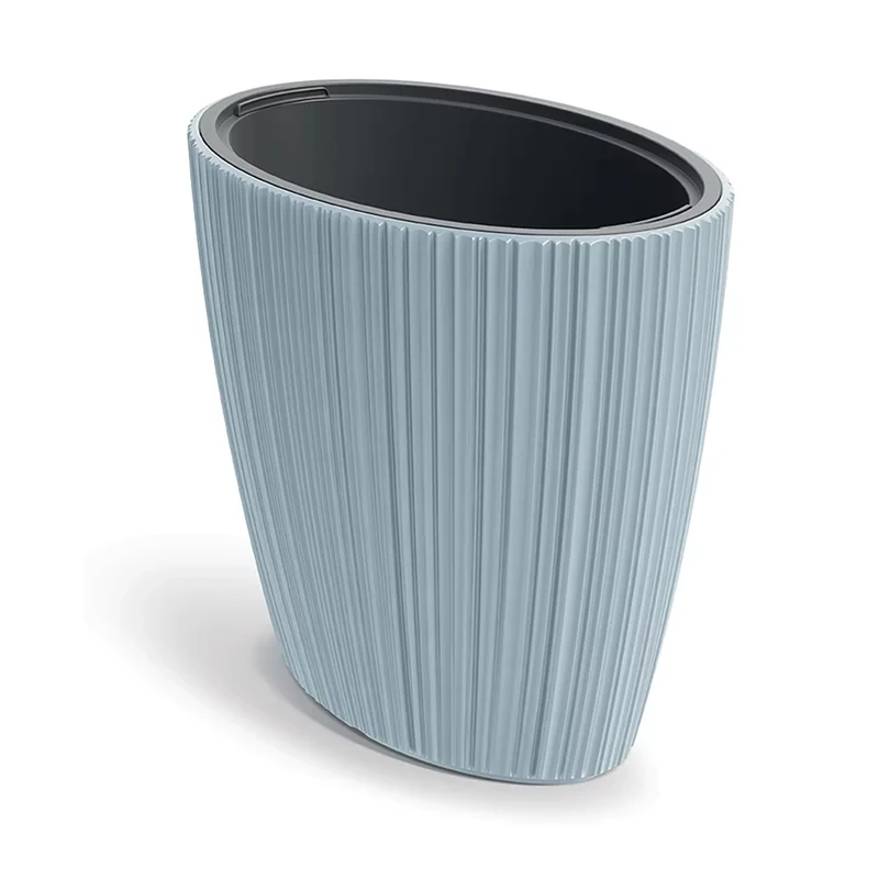 Prosperplast OVAL GOLD Pot Light Grey - 59.4x39.5x54.5cm