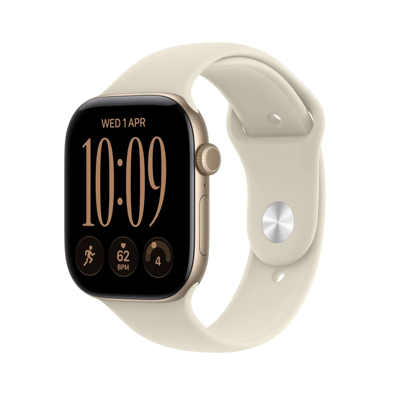 Apple Watch Series 12 GPS 46mm Smartwatch Light Gold Aluminium Case