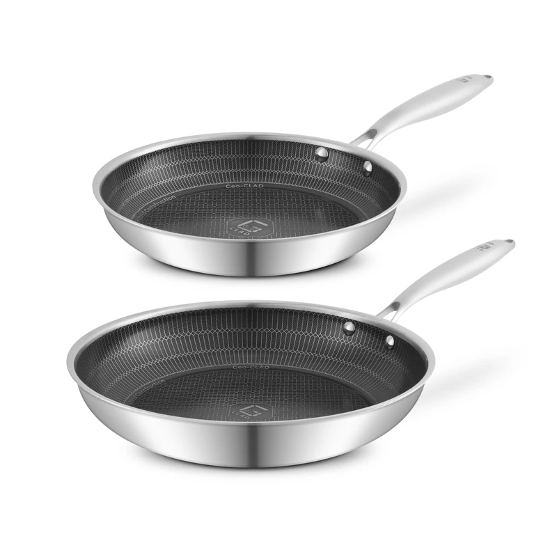 Tower Geo-Clad 2 Piece Hybrid Frying Pan Set, 20cm & 28cm