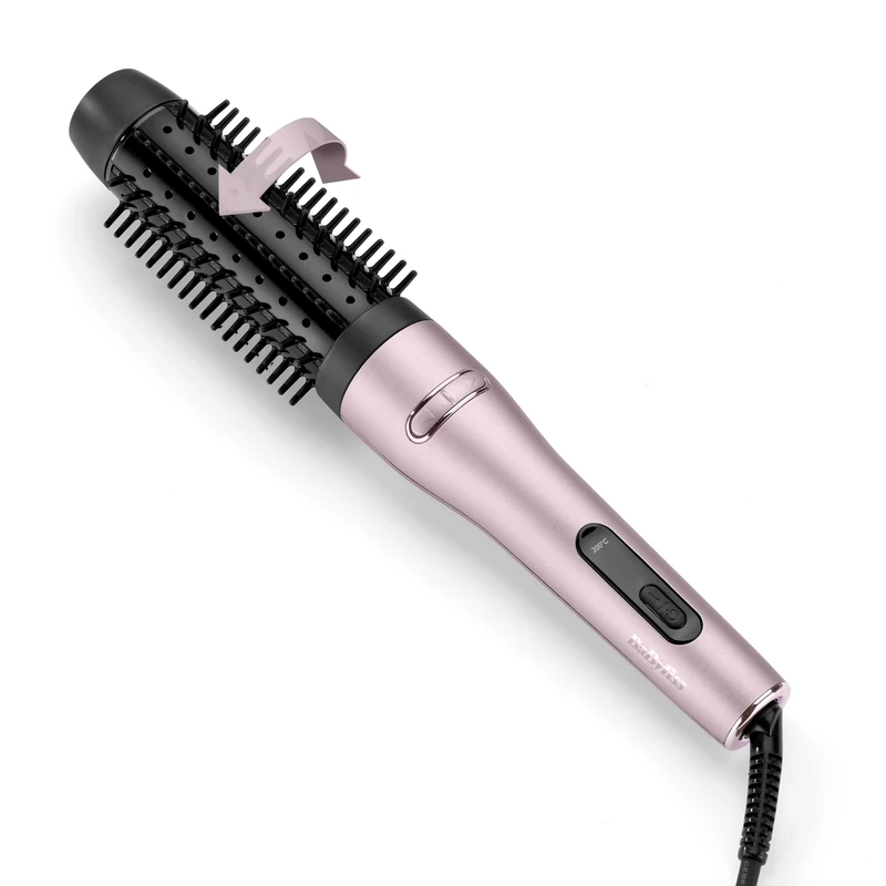 BaByliss Smooth Hot Brush, 42mm Rotating Heated Styling Brush, Lilac