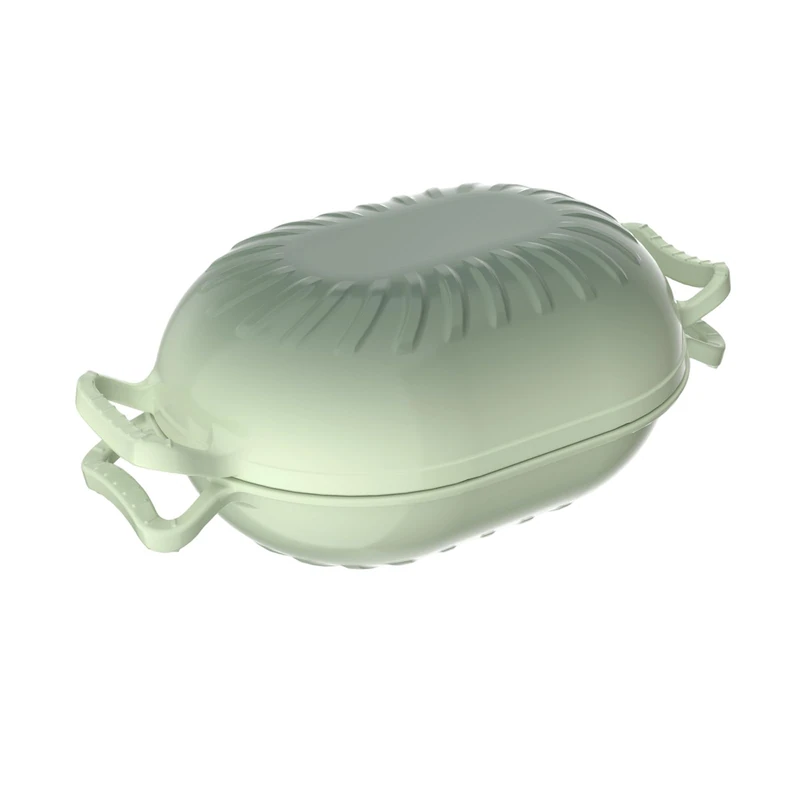 ROVSUN Candy Shaped Enamelled Cast Iron Dutch Oven, Moss Jade Green, 5QT