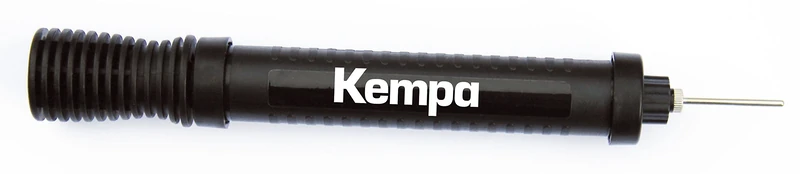 Kempa Kompakte Zwei-Wege-Ballpumpe für Handball, Fußball, Basketball etc., Luftpumpe mit Dual Action, Doppelhub-Pumpe, inkl. Ventil-Nadel, 200180001, Schwarz
