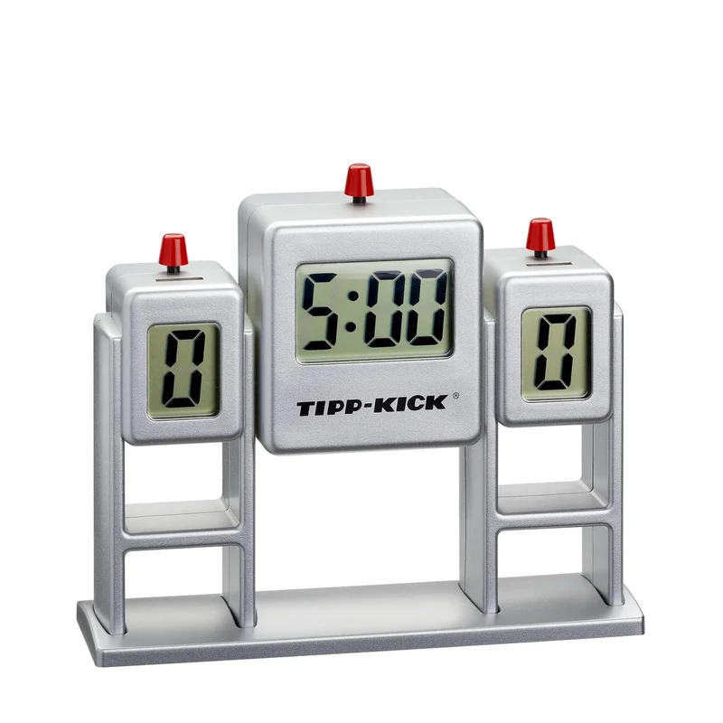 TIPP-KICK Halbzeituhr mit Toranzeige & Soundfunktion I Deine eigene Anzeigetafel für aktuelle Spielstände & Spielzeit I Original Zubehör Spiel I Grau