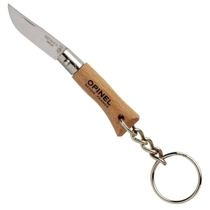 Opinel Mini-Messer, Größe 2, mit Anhänger, Braun, One Size