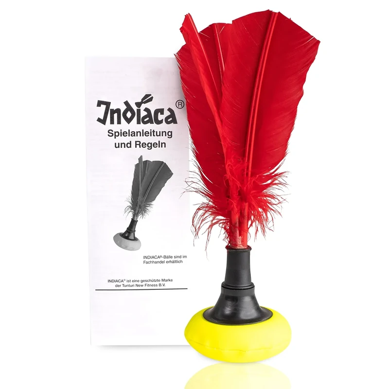 Tunturi Indiaca Turnier Ball - Offiziele Indiaca für Profis - Ball - Peteca Spiel - Handschlagball - Indiaka