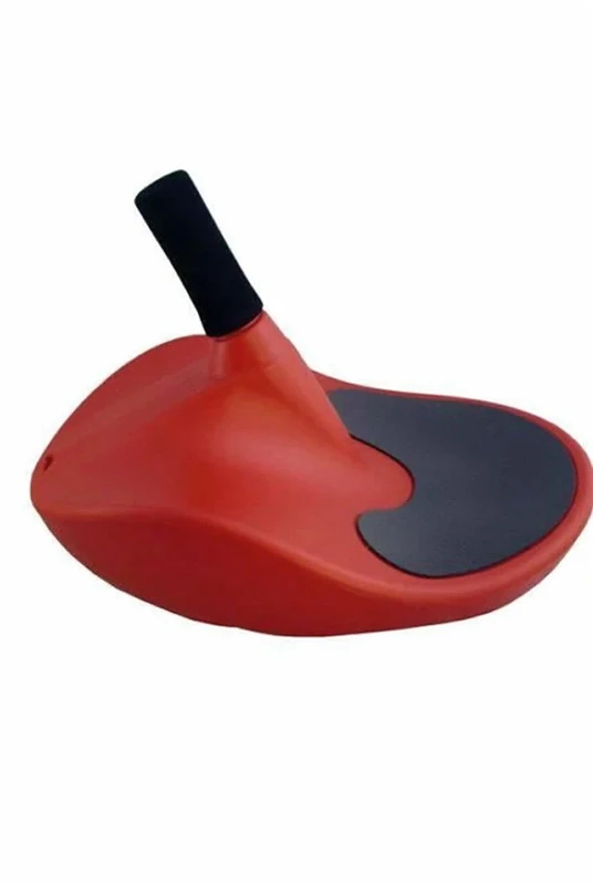 AlpenGaudi Zipfel - robuster Kunststoffrodel Schlitten für Kinder und Erwachsene mit einfacher Steuerung, rot, 57cm