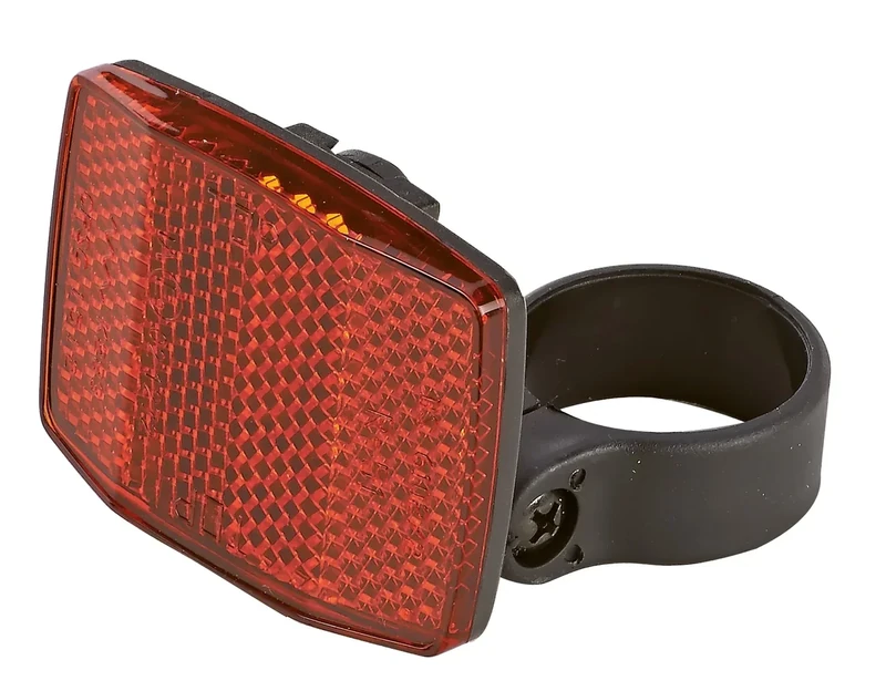 Prophete MTB-Reflektor, StVZO zugelassen, mit Universalhalter für Sattelstütze, Sicherheit im Straßenverkehr, Reflektor für Mountainbikes, rote Reflektorleuchte, Fahrradreflektor nach Vorschrift