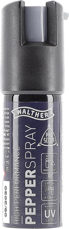 Walther Pfefferspray ProSecur, Tierabwehrspray 16 ml, effektives KO Spray zur Selbstverteidigung, 1,5 m Reichweite, kompakt und zuverlässig