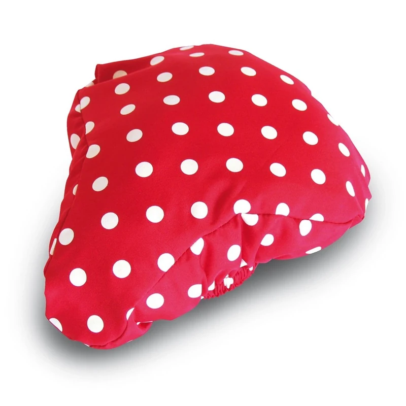 Basil Sattelbezug Rosa-Saddle Cover, Red White Dots, One Size