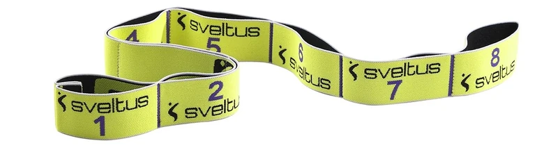 Sveltus Elastiband Set Widerstandsband reißfest waschbar Cross - und Krafttraining, 10 kg, Gelb