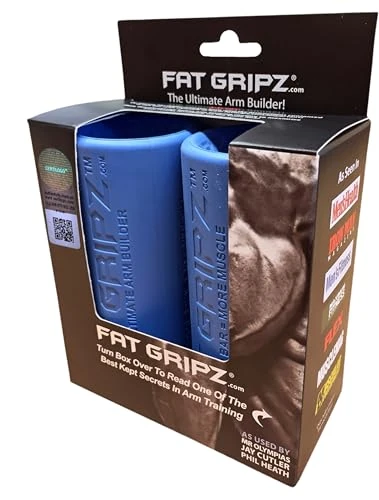 Fat Gripz - starker Bizeps und Armmuskulatur, die einfache und schnelle Art (Durchmesser 5,7 cm) (Fat Grips) (Blau)