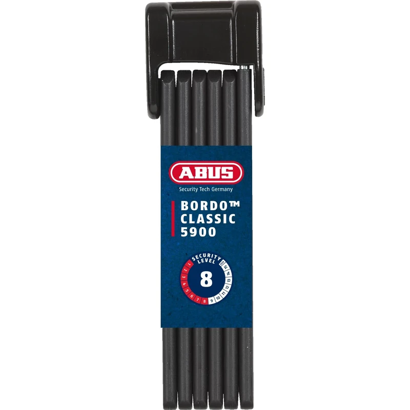 ABUS Faltschloss Bordo Classic 5900/90 ST mit Schlosstasche - Fahrradschloss aus gehärtetem Stahl - ABUS-Sicherheitslevel 8 - Image 1