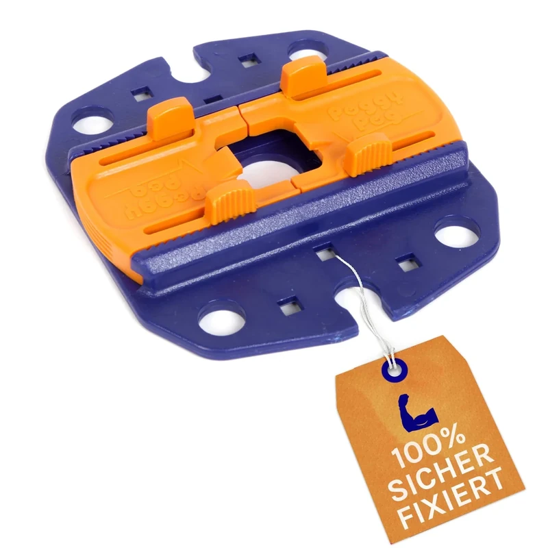 Peggy Peg – Fix&Go Anker Platte 2.0 zur Fixierung von Stützfüßen – Bodenbefestigung für Markisenfüße & Zeltgestänge beim Camping – Bodenhalterung kompatibel mit Thule Omnistor, Dometic & Fiamma