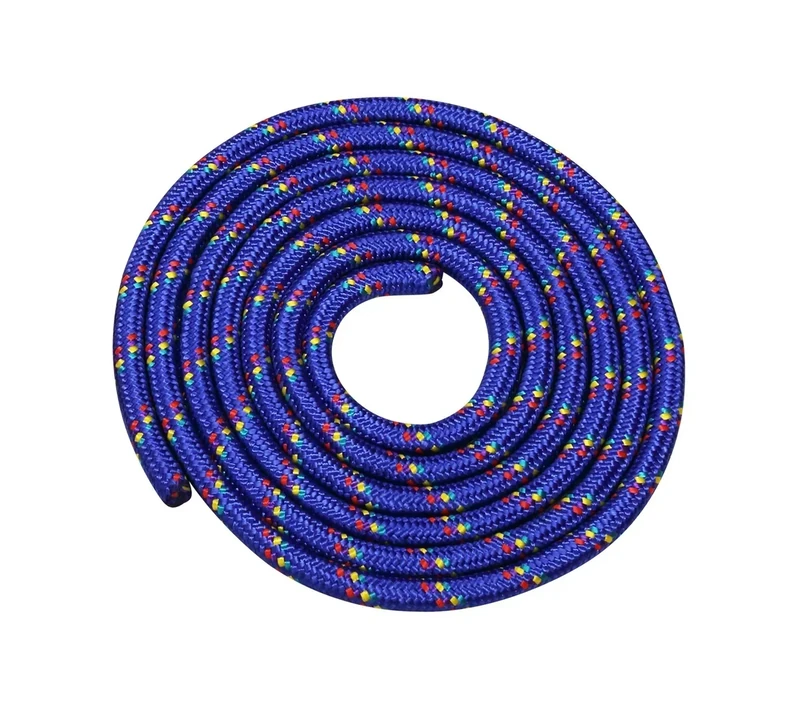 HAEST - Springseil ohne Griff für Kinder & Erwachsene, Gymnastikseil verstellbar, 3-Meter, ideal für Schule & Freizeit, Blau