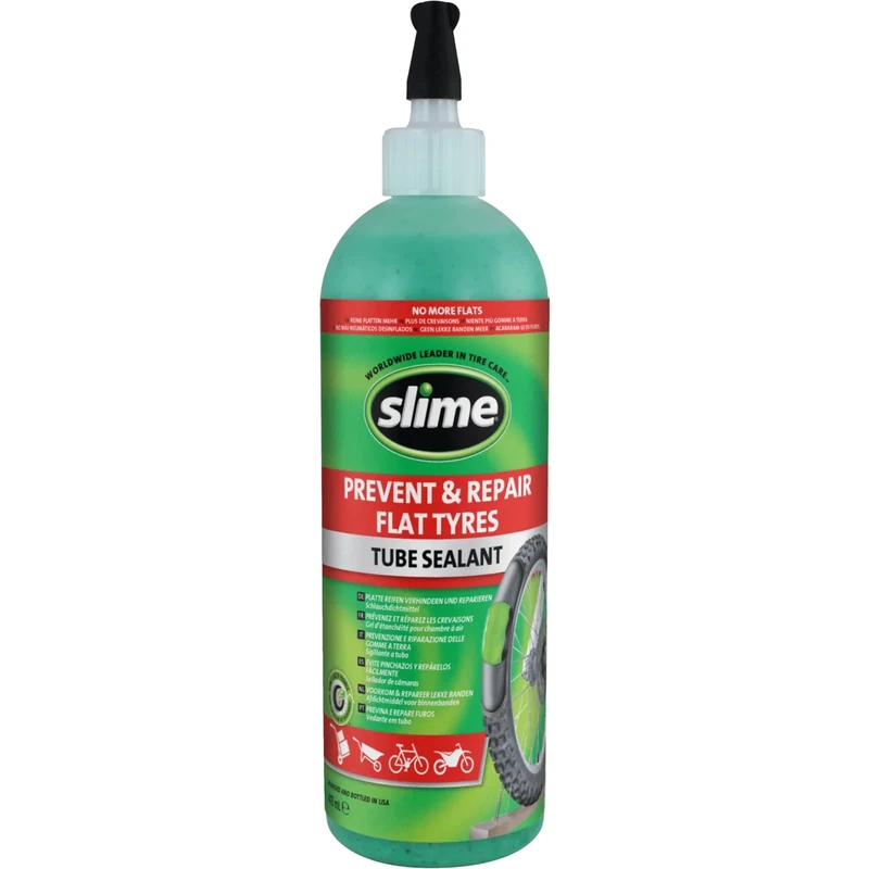 Slime 10026 Rad Schlauchreparatur-Dichtmittel, Verhindern und Reparieren, Geeignet für alle Fahrräder, Ungiftig, Umweltfreundlich, 473-ml-Flasche (16 oz)
