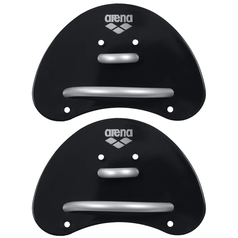 arena Finger Paddle Elite Handpaddel für Schwimmer, Schwimmbad-Trainingszubehör, Schwimmbad-Paddel mit Verstellbaren Riemen, Unbedeckte Handfläche