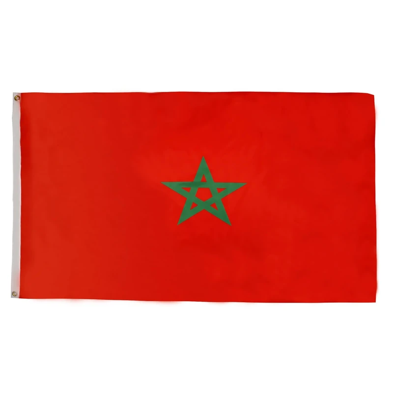 AZ FLAG - Flagge Marokko - 150x90 cm - Marokkanische Fahne 100% Polyester mit Messing-Ösen - 110g - Image 1