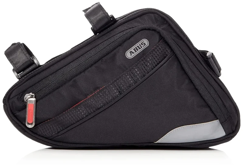 ABUS Fahrradtasche Oryde ST 2250 - Rahmentasche mit Klettband - wasserabweisendes Material - Schwarz - Image 1