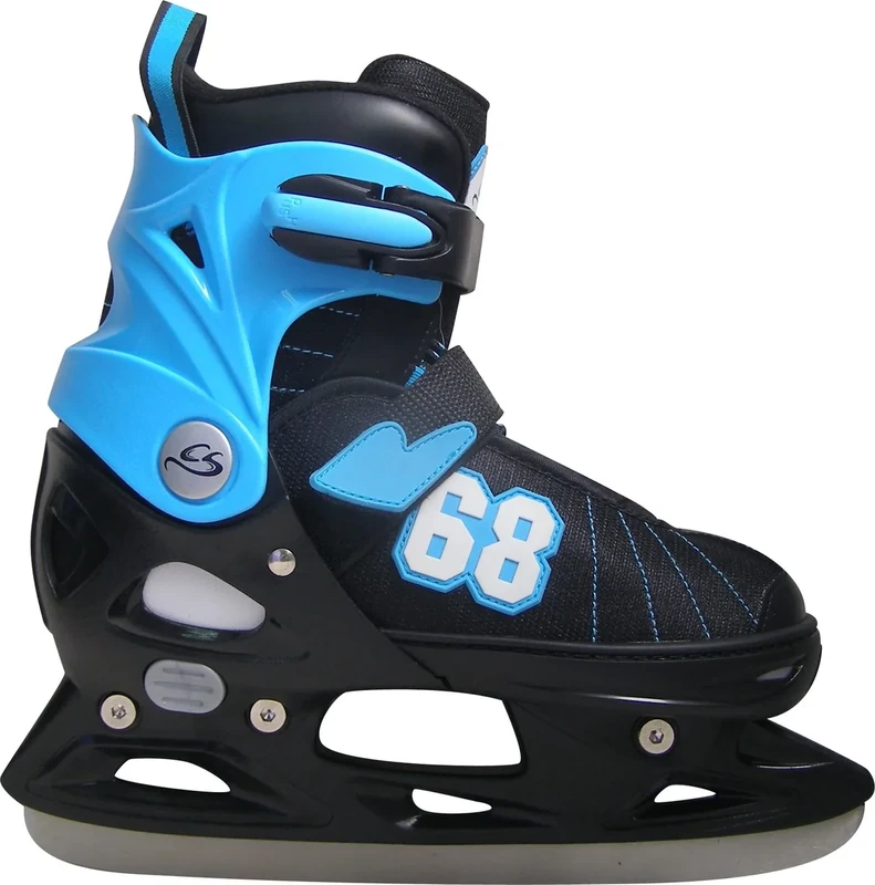 Cox Swain größenverstellbare Kinder Schlittschuhe Goal Gr. XS bis L, Colour: Black, Size: M (37-40)