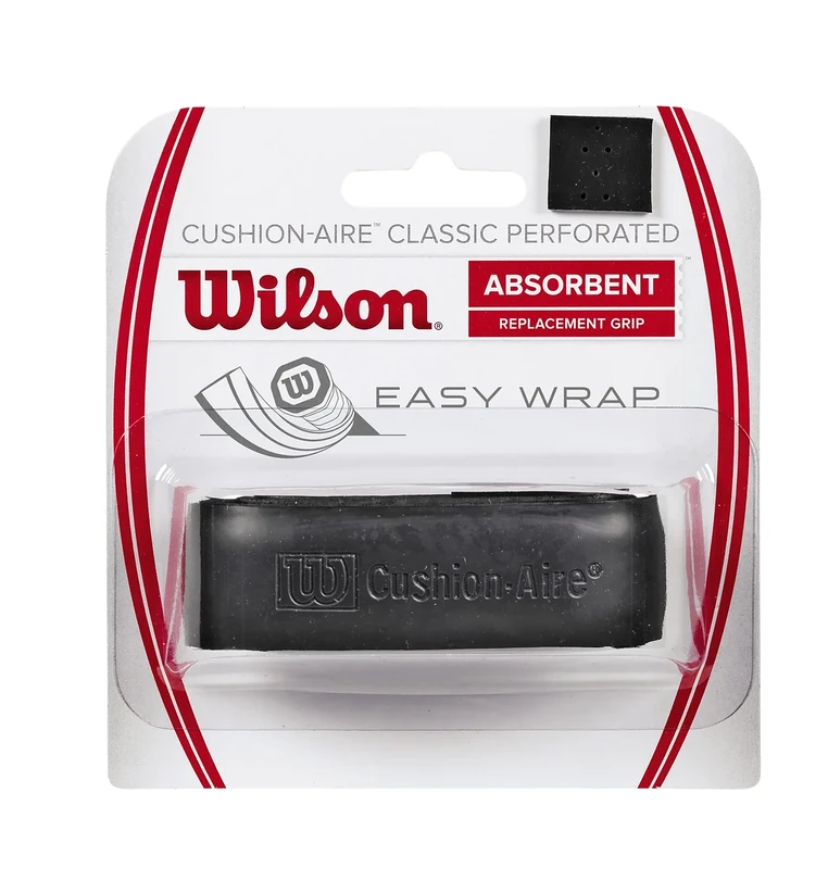 Wilson Unisex Basisgriffband Cushion Aire Classic Perforated, schwarz, 1 Stück, WRZ4210BK, Einheitsgröße