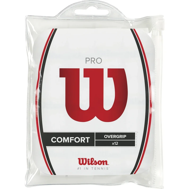 Wilson Griffband Pro Overgrip 12 Pack, White, WRZ4016WH