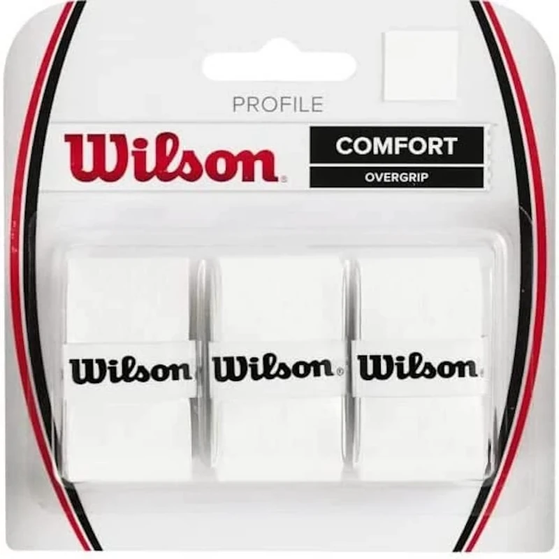 Wilson Unisex Greepband profiel 3 stuks Overgrip, Weiß, NS EU