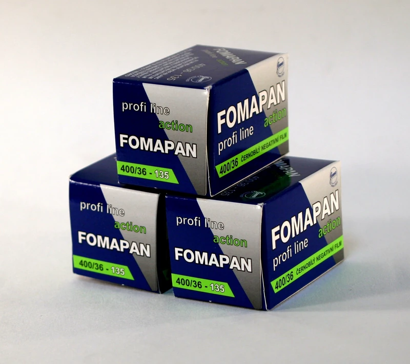 Fomapan Fotofilm 400 ASA Schwarz und Weiß 35-mm-Film, à 36 Bilder, 3er-Pack