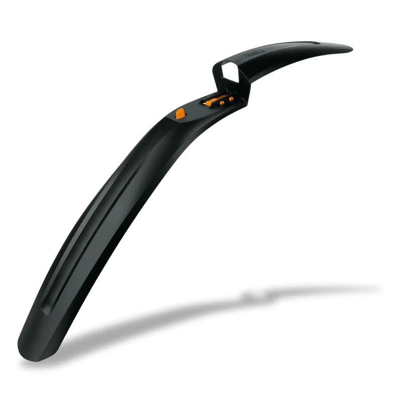 SKS GERMANY SHOCKBOARD XL Vorderrad Schutzblech, Fahrradzubehör für MTB (Fahrradschutz mit Quick-Release Befestigung, Fahrradzubehör bis max. 2,5 Zoll Reifenbreite, Radzubehör), schwarz