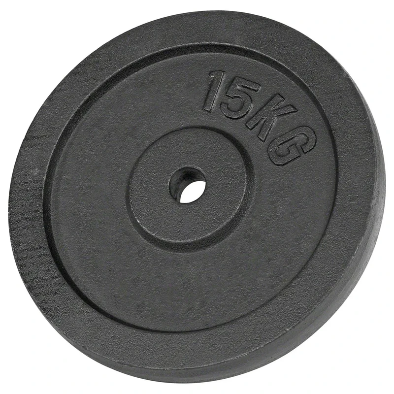 Hantelscheibe aus Gußeisen, Bohrung ø 3 cm, 15 kg, Stück