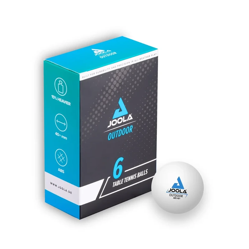 JOOLA 42181 Unisex – Erwachsene TT-Ball Outdoor Tischtennisbälle, Mehrfarbig, One-Size, 6