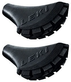 LEKI Walking Gummipuffer Pad 1 Paar | Gummipuffer für Nordic Walking Stöcke Gummipuffer | Rubber Tip Walking