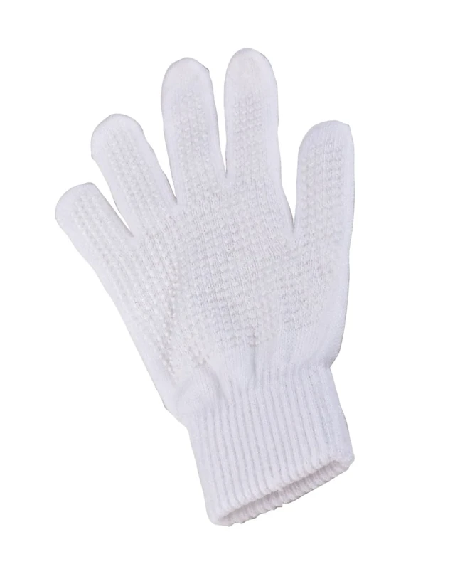 Kerbl 321602 Kinder Reithandschuh Magic Grippy, Noppen Handschuh, Weiß