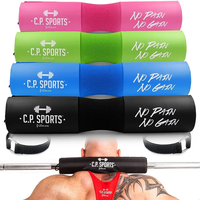 C.P. Sports Nackenpolster – Nackenschutz für Langhantel Hantelstange – für Weightlifting, Bodybuilding, Fitness & Kraftsport – Durchmesser 6 cm – schwarz – 1 Stück