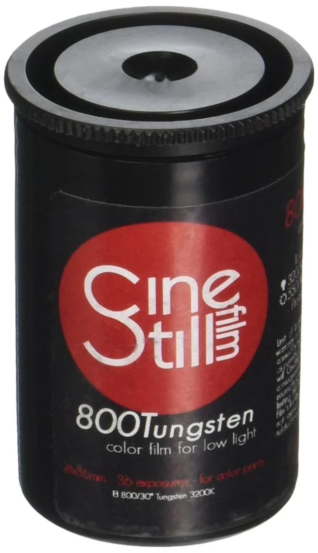 CINE CineStill Film 800135 800 Tungsten High Speed (ISO 800) Color Film, 36 Exposures 135 DX Coded, White