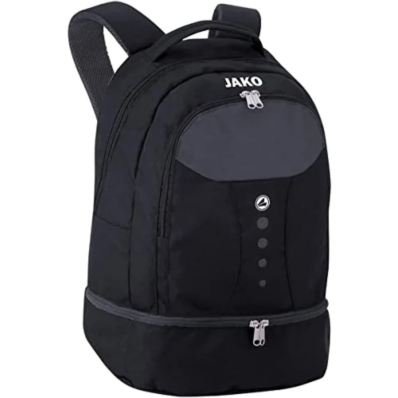 JAKO Unisex Rucksack Striker, Schwarz, EMPTY/NO SIZE