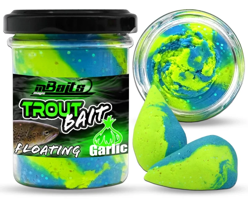 Angel-Berger Magic Baits Trout Bait Forellenteig Magic Trout Paste (Fluo Blue Chartreuse, 60g)