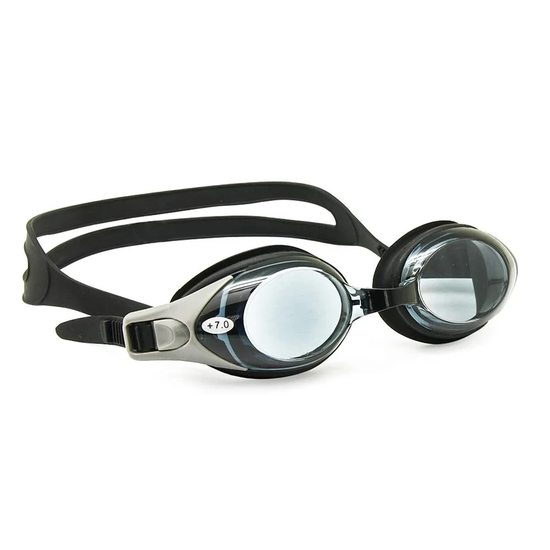 EnzoDate Schwimmbrille + 1 bis + 8, -1 bis -8, Anti-Beschlag UV-Schutz Wasserdicht