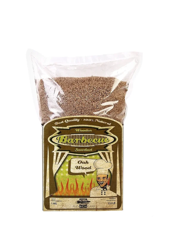 Axtschlag Räuchermehl Eiche, 1000 g XXL Packung, zum Kalträuchern und Heißräuchern, für alle Grills und Räuchergeräte geeignet, 100 % Reinholz