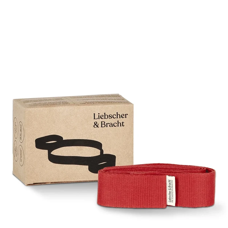 Liebscher & Bracht Original Schlaufe: erleichtert Übungen zur Engpassdehnung, Yogagurt für eine effiziente Schmerztherapie, Yoga und Faszien-Training, Baumwoll Band, Übungen in der App